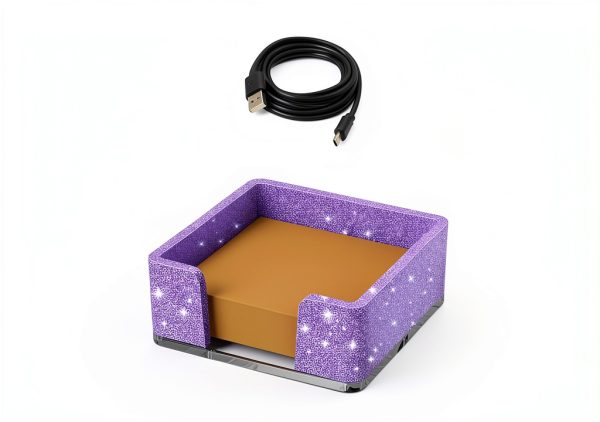 Kucle Sticky Note Holder Acrylic Desk Organizer-7