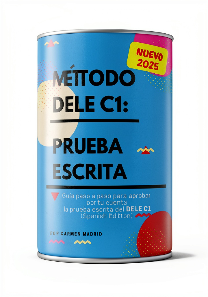 Installing DELE Spanish Test Guide Kindle Study Aid Graduate on a wooden desk