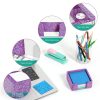 Kucle Sticky Note Holder Acrylic Desk Organizer-3