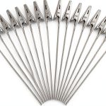 PECULA Office Memo Holders Metal Wire Alligator Clips-0