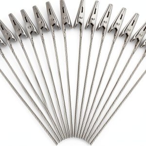 PECULA Office Memo Holders Metal Wire Alligator Clips-0