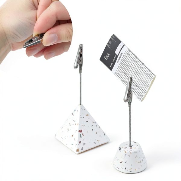 PECULA Office Memo Holders Metal Wire Alligator Clips-4