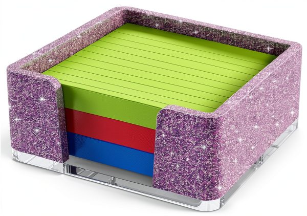 Kucle Sticky Note Holder Acrylic Desk Organizer-0