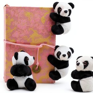 Panda Clip Memo Holder Yiphates Plush Cotton-0
