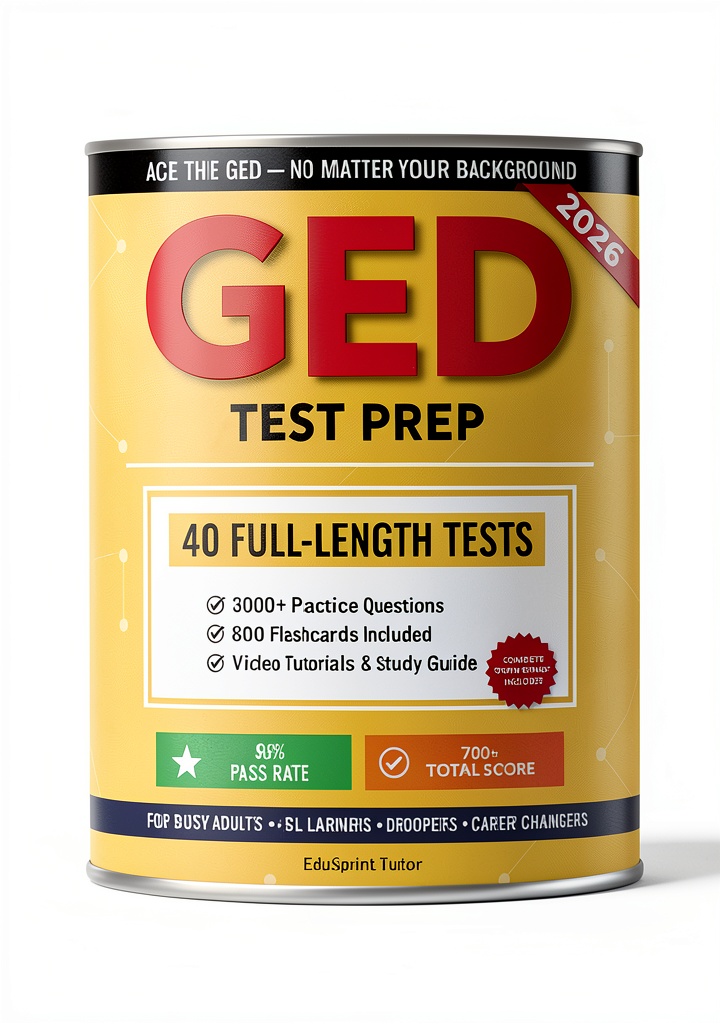Graduate test guide Kindle edition open on a tablet