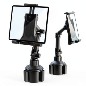 Car Tablet Mount Aourxiv Black Cup Holder Design-0
