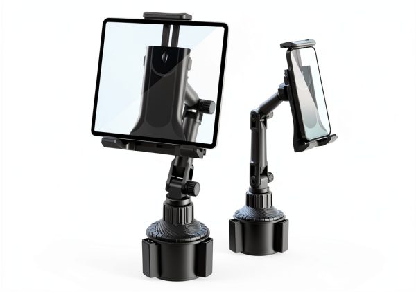 Car Tablet Mount Aourxiv Black Cup Holder Design-0