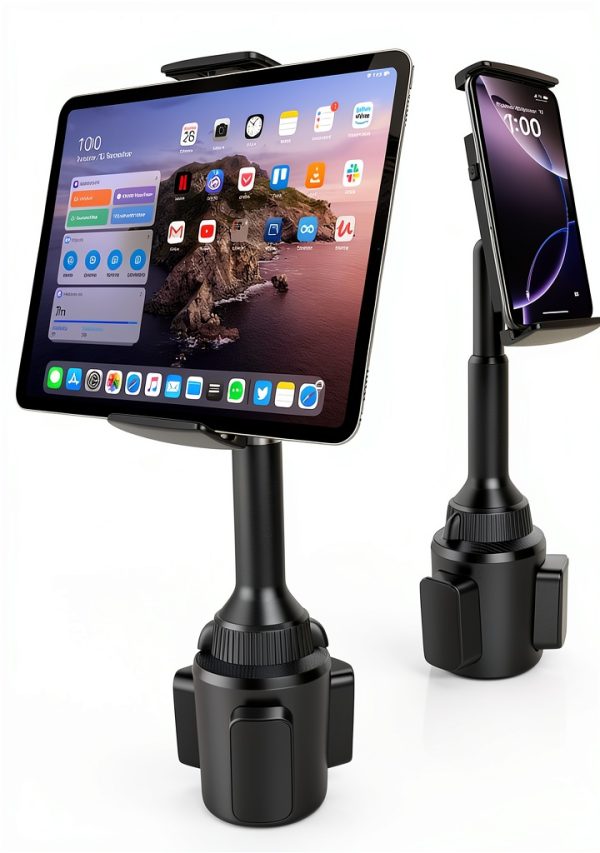 Wiiki-Tech Car Cup Holder Tablet Mount Black 11 inch-0