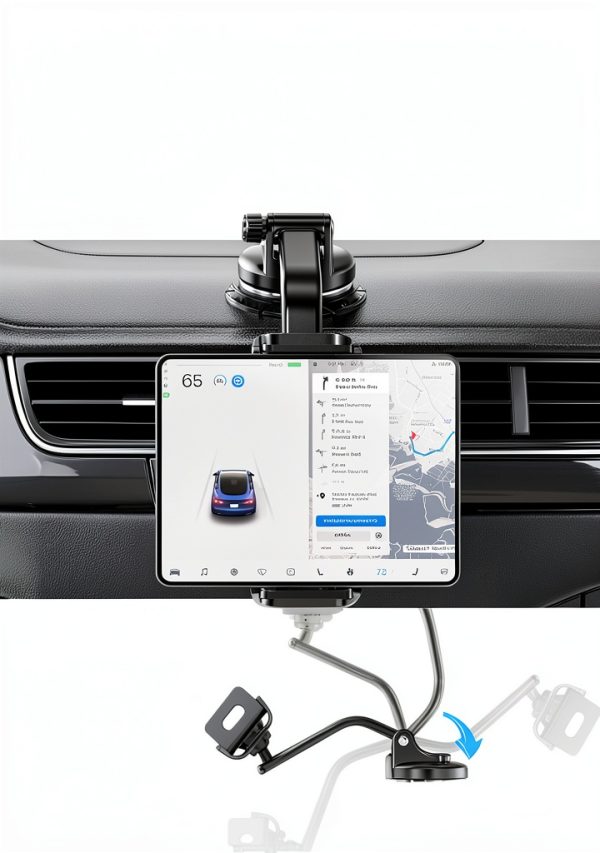 eSamcore Car Tablet Holder Adjustable Black Mount-1