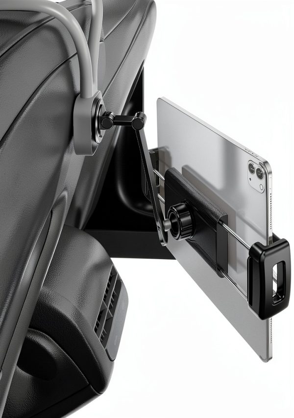DICMKY Car Headrest Tablet Mount Quick Release-2
