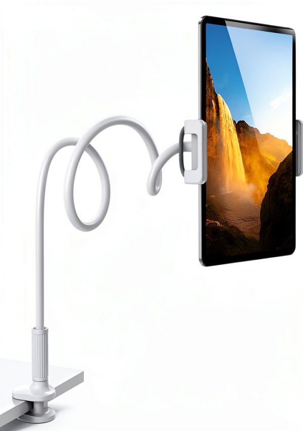Lamicall Gooseneck Tablet Mount for Bed Black 36in Adjustable Clamp-0