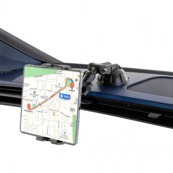Heng Yehui Adjustable Car Tablet Mount Black Shock‑Resistant 360°-1