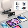Tablet Car Headrest Mount bokilino 3 in 1 Arm 360° Rotation Black-6