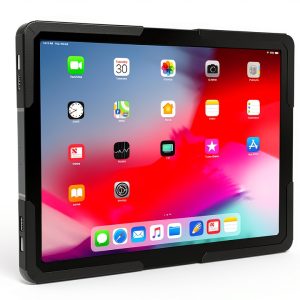 Mount-It! Wall Tablet Holder Black Steel Enclosure 9.7‑13.1″-0