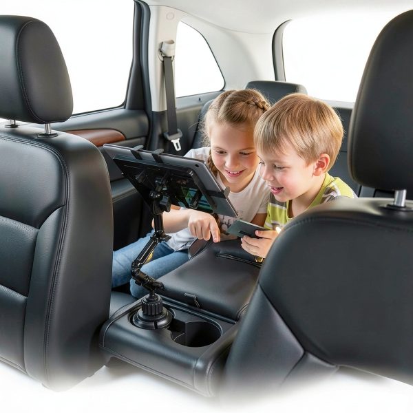 Tablet Cupholder Mount by Mount-It! Aluminum Adjustable Rotating-4