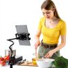 Bokilino Adjustable Black Tablet Mount Gooseneck Stand 33in Arm-3
