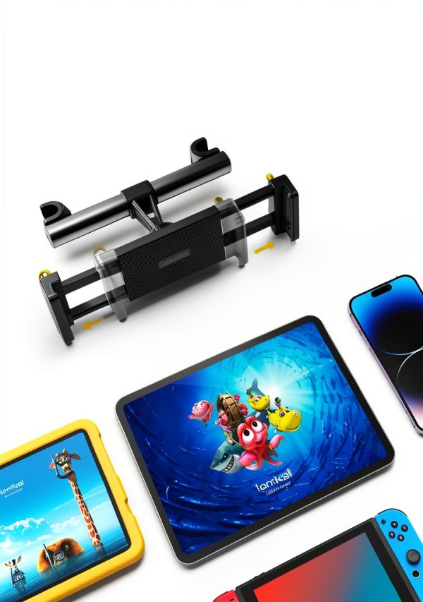 Lamicall Car Tablet Headrest Holder Black 360 Rotatable Mount-4