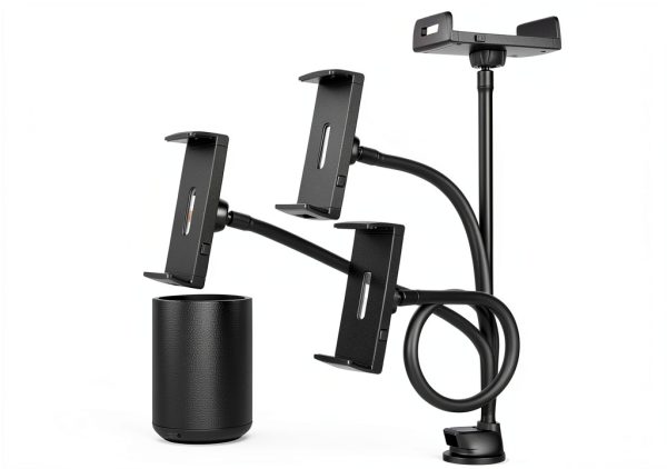 Tablet Car Mount Wiiki-Tech Adjustable Suction 13‑Inch Arm Black-4