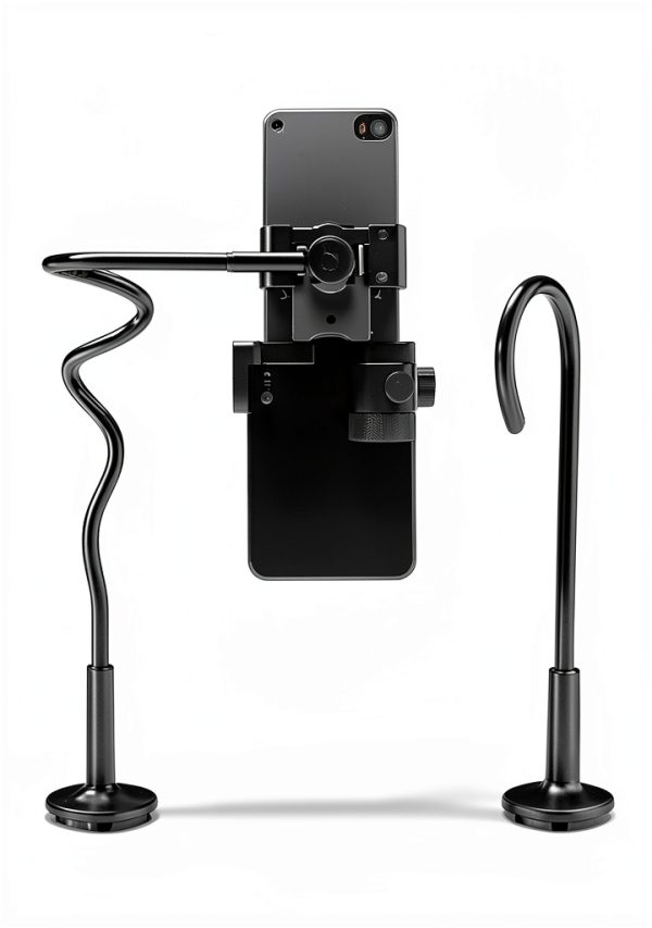 Bokilino Adjustable Black Tablet Mount Gooseneck Stand 33in Arm-6