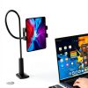 Bokilino Adjustable Black Tablet Mount Gooseneck Stand 33in Arm-1