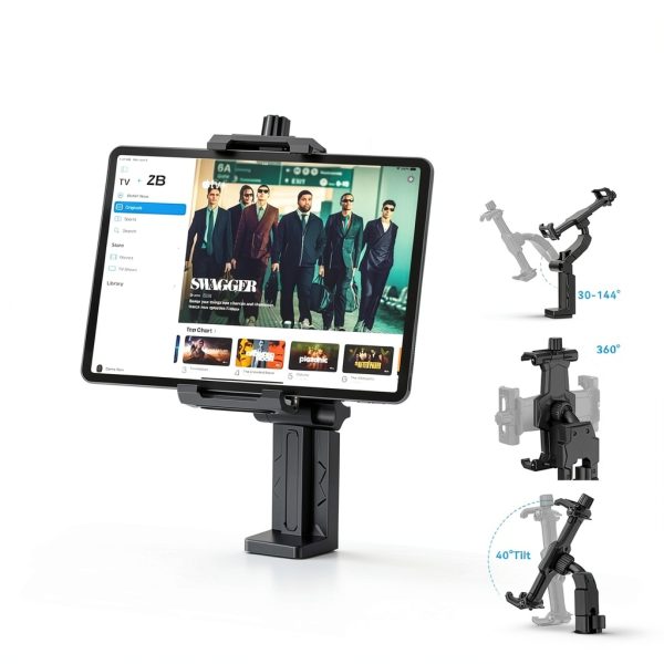 Tablet Mount KDD-734 Adjustable Portable Black Tripod Tablet Holder-1