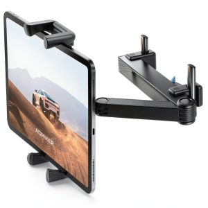 Aomiker Car Tablet Mount Headrest Mount Black Aluminum Lockable Arm-0