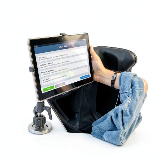 Tablet Cupholder Mount by Mount-It! Aluminum Adjustable Rotating-3