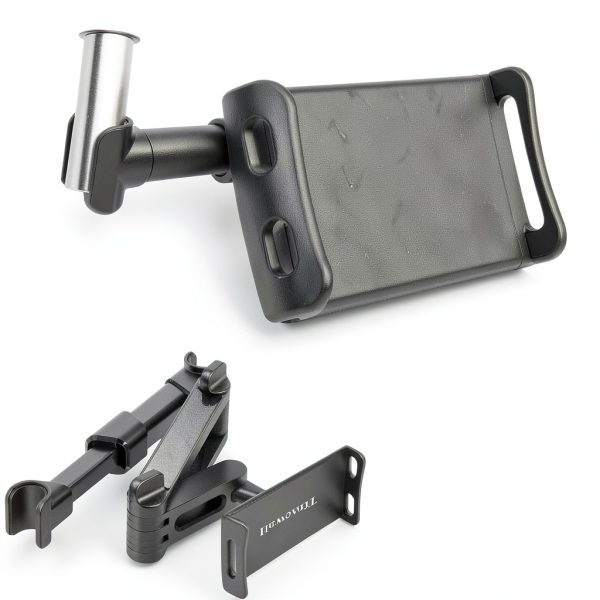 Timewall Car Headrest Tablet Mount Mount-CHM11 Black 360 Swivel-3
