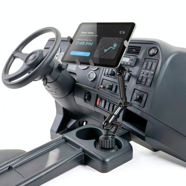 Tablet Cupholder Mount by Mount-It! Aluminum Adjustable Rotating-5
