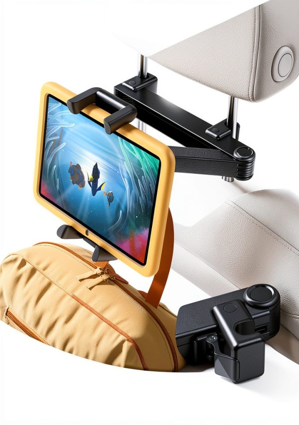 Lamicall STCH04 Black Car Tablet Mount – Thick Case Friendly Metal-1