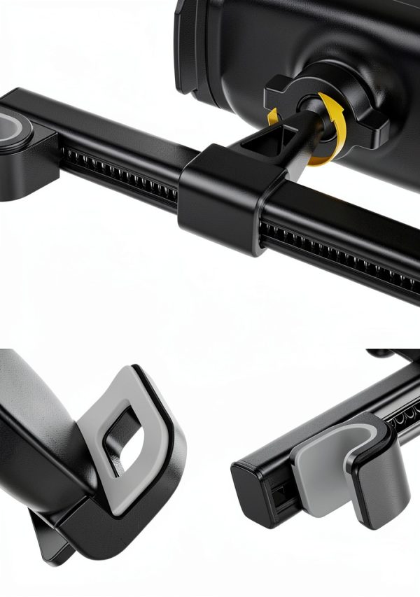 Lamicall Car Headrest Tablet Mount Black Universal 4.7‑13in Adjustable-5