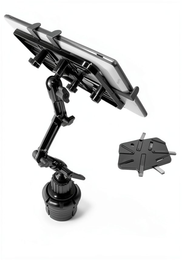Tablet Cupholder Mount by Mount-It! Aluminum Adjustable Rotating-6