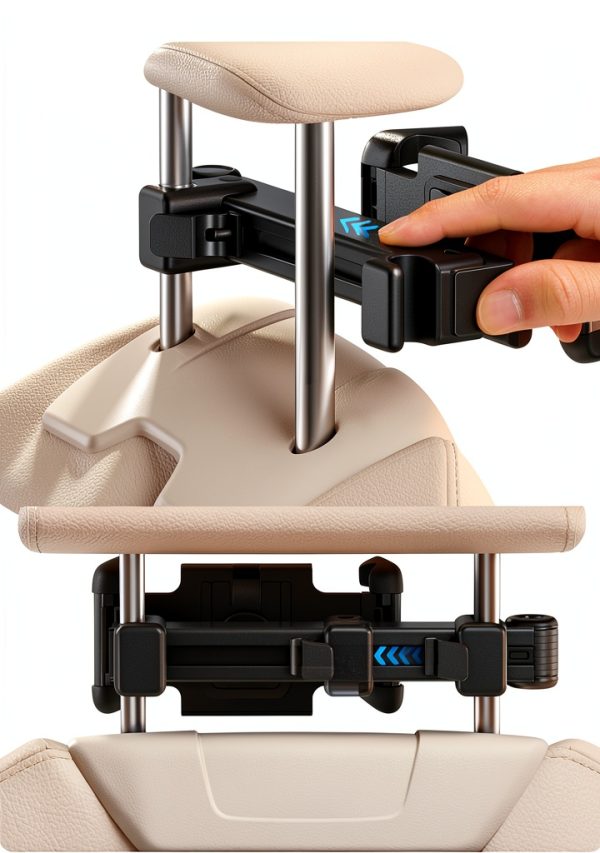 Lamicall STCH04 Black Car Tablet Mount – Thick Case Friendly Metal-5