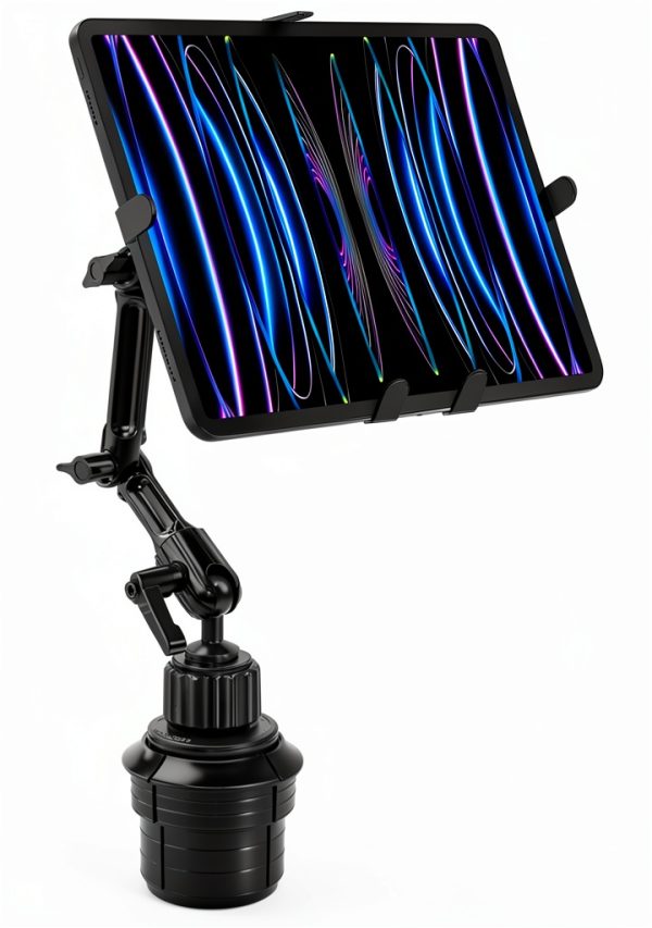 Tablet Cupholder Mount by Mount-It! Aluminum Adjustable Rotating-0
