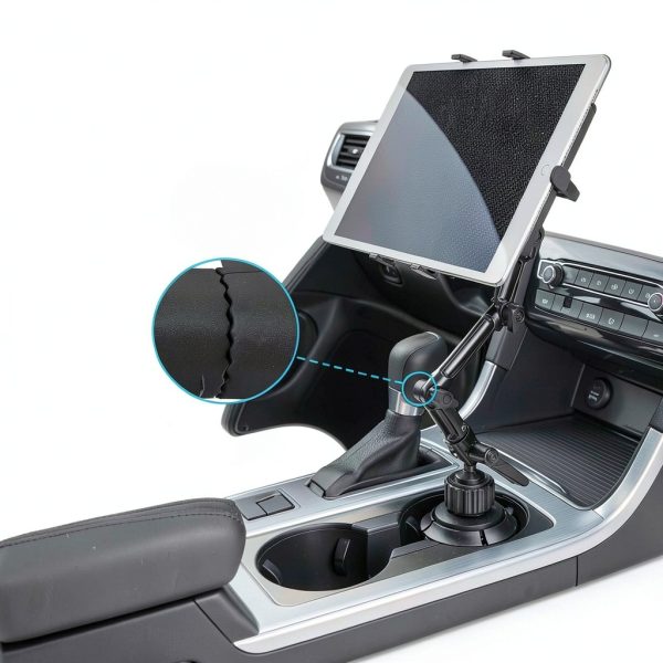 Tablet Cupholder Mount by Mount-It! Aluminum Adjustable Rotating-1
