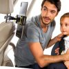 Lamicall Car Tablet Headrest Holder Black 360 Rotatable Mount-1