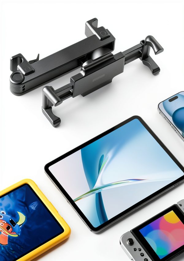 Aomiker Car Tablet Mount Headrest Mount Black Aluminum Lockable Arm-4