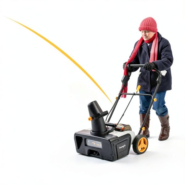Cordless Snow Blower Houselife 20V 20" Brushless Electric with-2