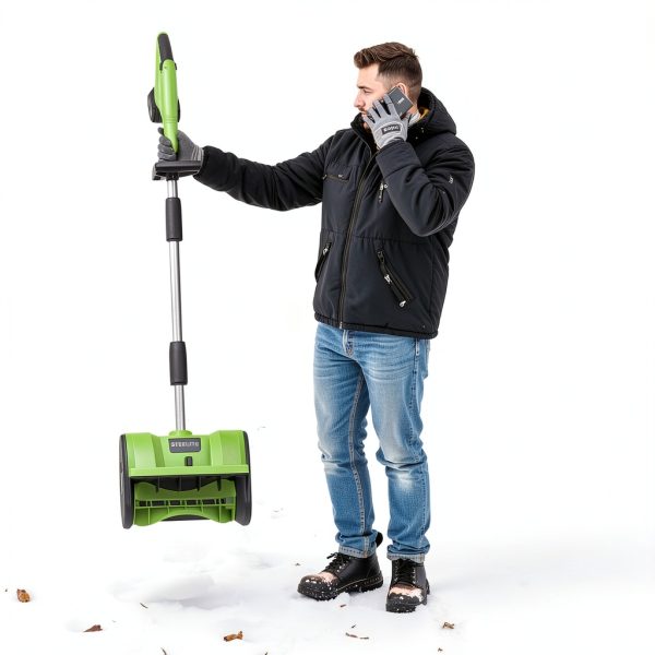 Cordless Snow Shovel Steelite 13" Electric 20V 4Ah Lightweight-2