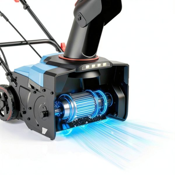 SENIX Corded Snow Blower 18" Electric Snow Thrower 8" Depth 33ft Throw-3