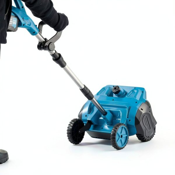 Cordless Snow Shovel FzzboFlow 17-Inch Electric Blower with Wheels 18V-1