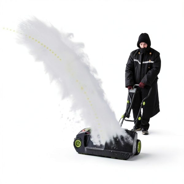 Electric Snow Shovel DEKOPRO 12 Amp 17 Inch Wide 6 Inch Deep Green-3