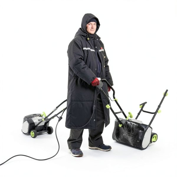 Electric Snow Shovel DEKOPRO 12 Amp 17 Inch Wide 6 Inch Deep Green-7