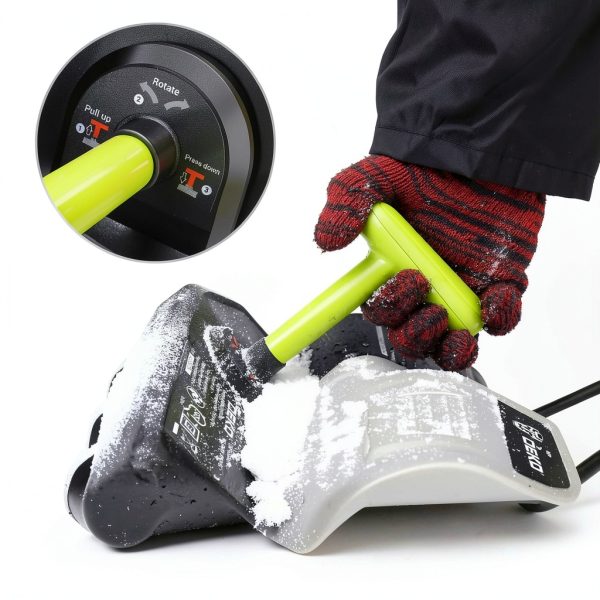 Electric Snow Shovel DEKOPRO 12 Amp 17 Inch Wide 6 Inch Deep Green-5
