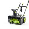 Cordless Snow Blower DEKOPRO 40V 20-Inch Green LED 25ft Throw-1