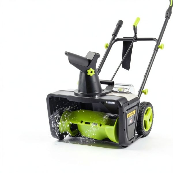 Cordless Snow Blower DEKOPRO 40V 20-Inch Green LED 25ft Throw-1