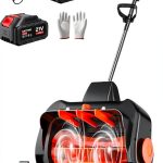 Cordless Snow Shovel GEARPASS 16 Inch Snow Blower with 21V Motor-0