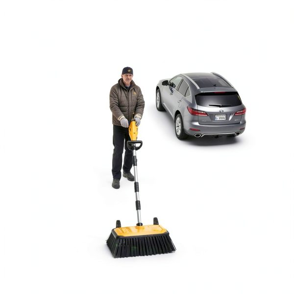 Cordless Snow Shovel 17-Inch Lemolifys Battery Snow Blower Yellow-4