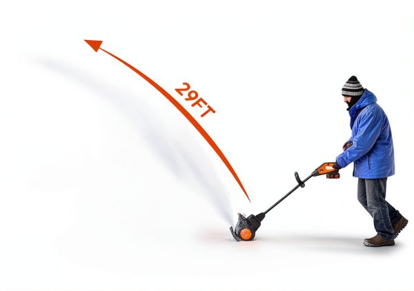 Cordless Snow Shovel GEARPASS 16 Inch Snow Blower with 21V Motor-1