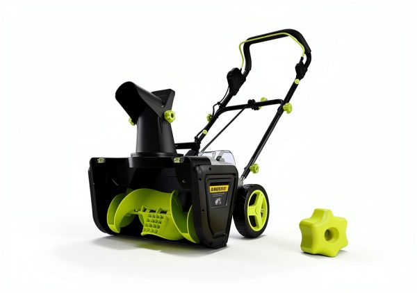 Cordless Snow Blower DEKOPRO 40V 20-Inch Green LED 25ft Throw-7